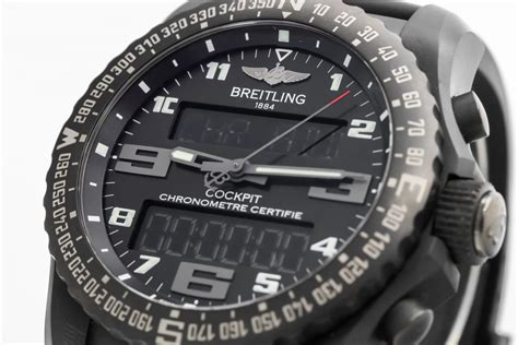 breitling vb5010 17000232|Rare Breitling Cockpit B50 Night Mission 46mm Mother of.